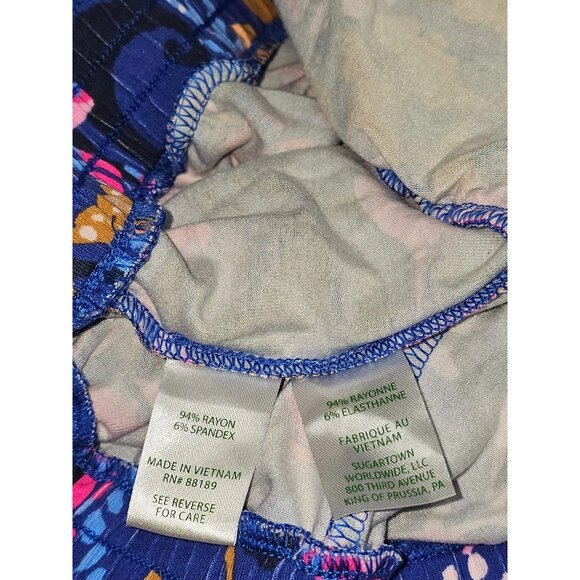 Lilly Pulitzer Women's Multicolor Borealis Blue Wyota Jumpsuit Size M 2802 - Picture 11 of 16